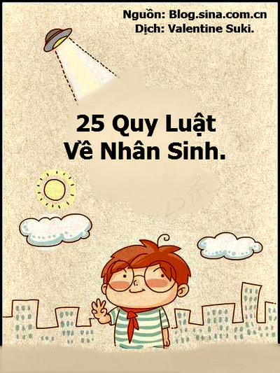 25 Quy Luật Về Nhân Sinh